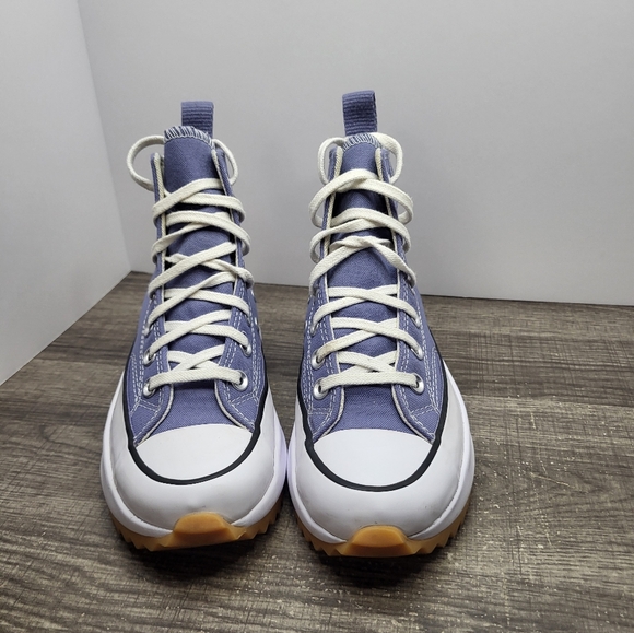 Converse Run Star Hike Slate Lilac Canvas Platform Womens Size 5 Shoes Sneakers - Picture 4 of 9